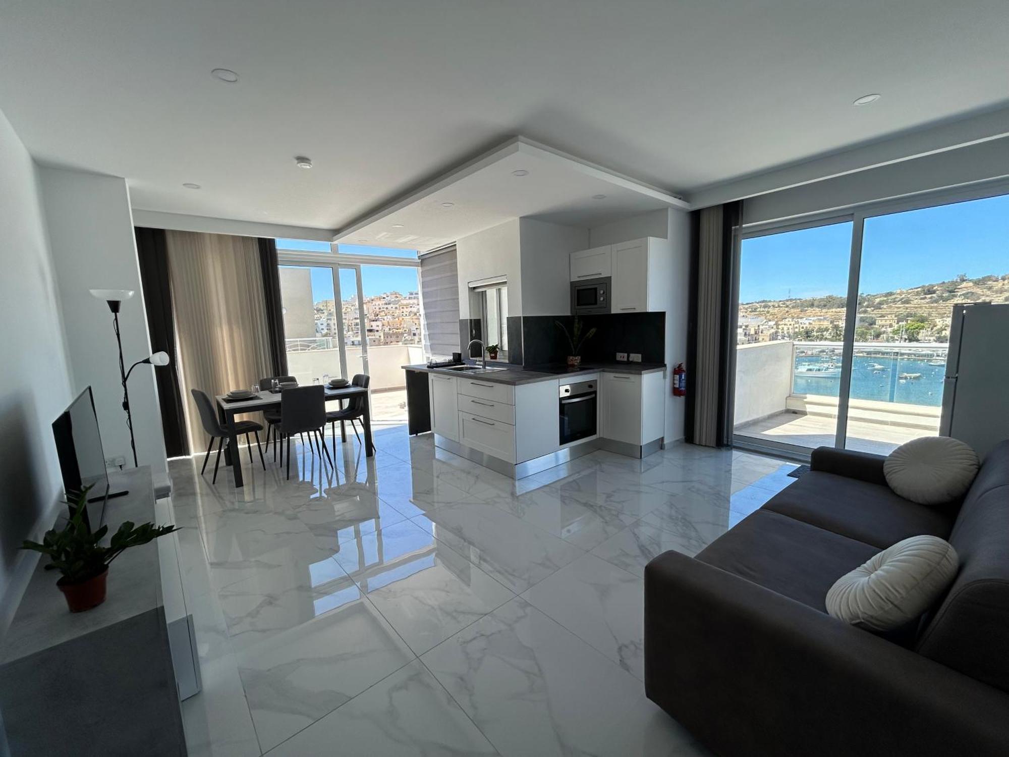 Seaview Setters Penthouse Marsaskala Lägenhet Exteriör bild